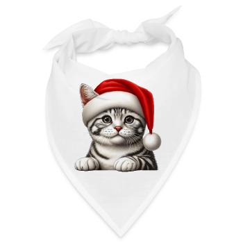 Katze Heiligabend Geist - Bandana - Weiß - Vorne