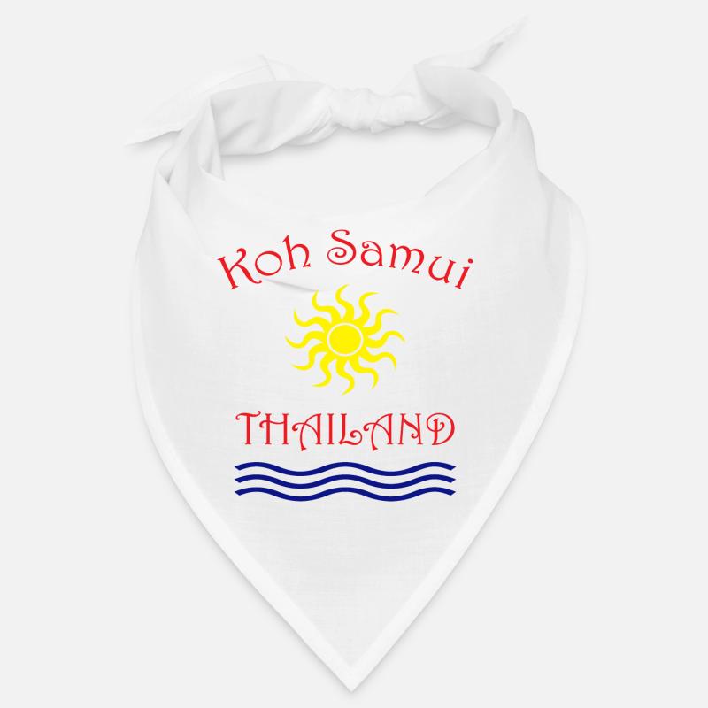 Conception du soleil et des vagues de Koh Samui Bandana