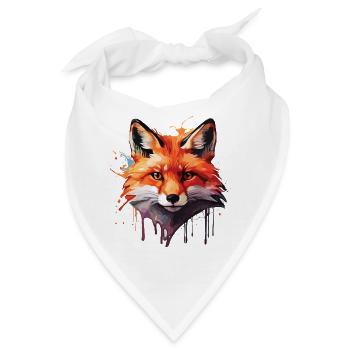 Niedlicher Fuchs - Bandana - Weiß - Vorne