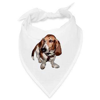 Basset - Bandana - Weiß - Vorne