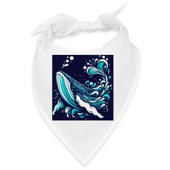 Wal - Bandana - Weiß - Vorne