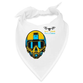 Drohnenpilot - Bandana - Weiß - Vorne