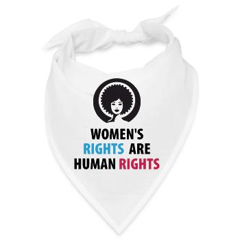 Frauenrechte sind Menschenrechte - Bandana - Weiß - Vorne