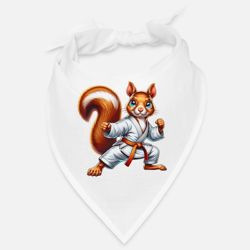 Karate Sports Squirrel Nuts Animal Lover Bandana