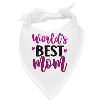 Die beste Mutter der Welt - Bandana - Weiß - Vorne
