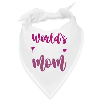 Die beste Mutter der Welt - Bandana - Weiß - Vorne