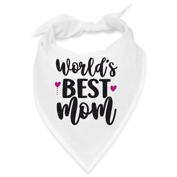Die beste Mutter der Welt - Bandana - Weiß - Vorne