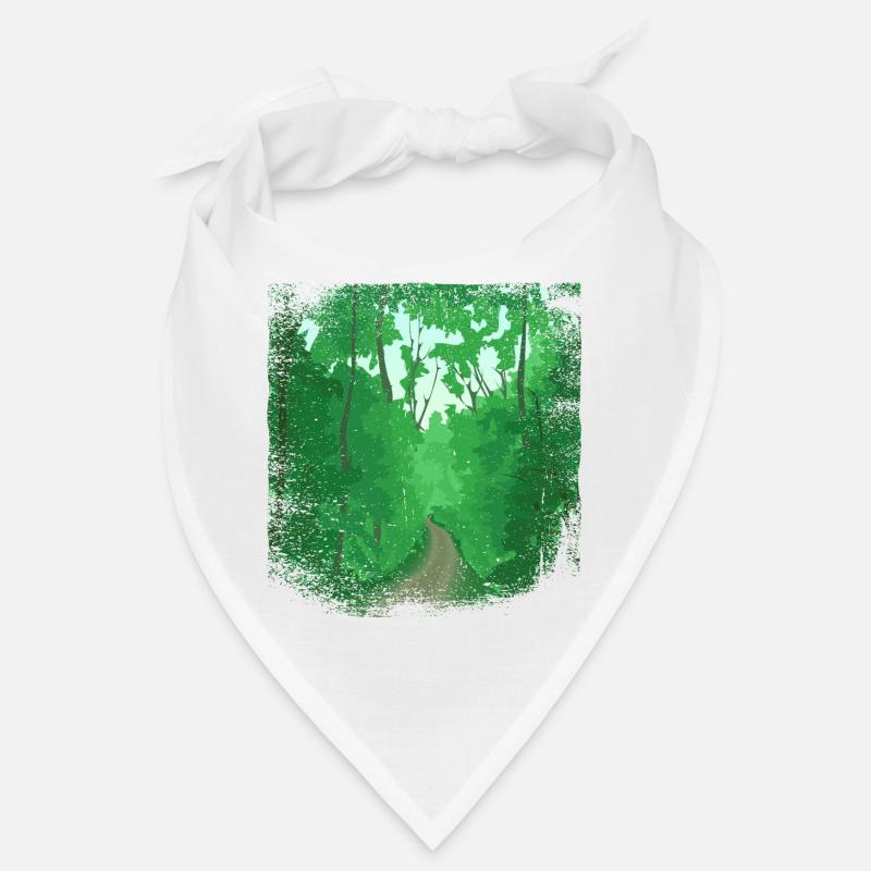 Waldweg mit ausgefranstem Rand Bandana