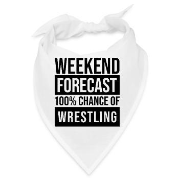 Wrestle Wrestle Wrestle - Bandana - Weiß - Vorne