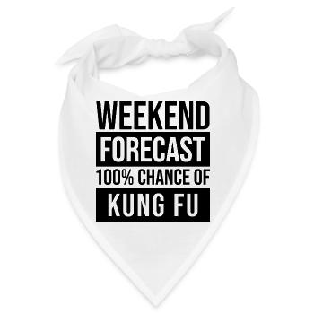 Kung Fu Kung Fu Kung Fu - Bandana - Weiß - Vorne