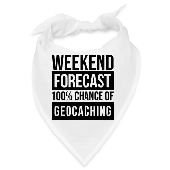 Geocache Geocache Geocache - Bandana - Weiß - Vorne