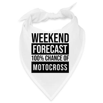 Motocross Motocross Motocross - Bandana - Weiß - Vorne