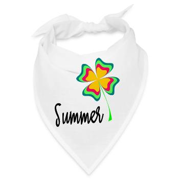 FEIERTAG. FROHE FEIERTAGE. GELIEBTE. MEISTER. LEHRER - Bandana - Weiß - Vorne