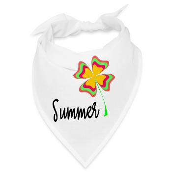 FEIERTAG. FROHE FEIERTAGE. GELIEBTE. MEISTER. LEHRER - Bandana - Weiß - Vorne