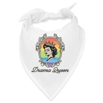 Drama Queen Regenbogenkrone - Bandana - Weiß - Vorne