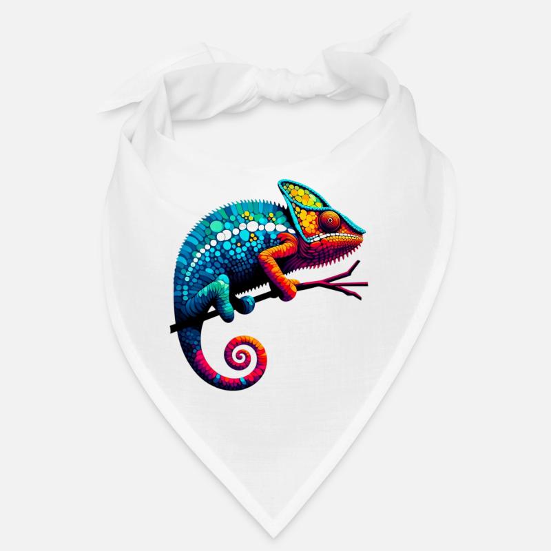 Chamäleon - Bandana - Weiß