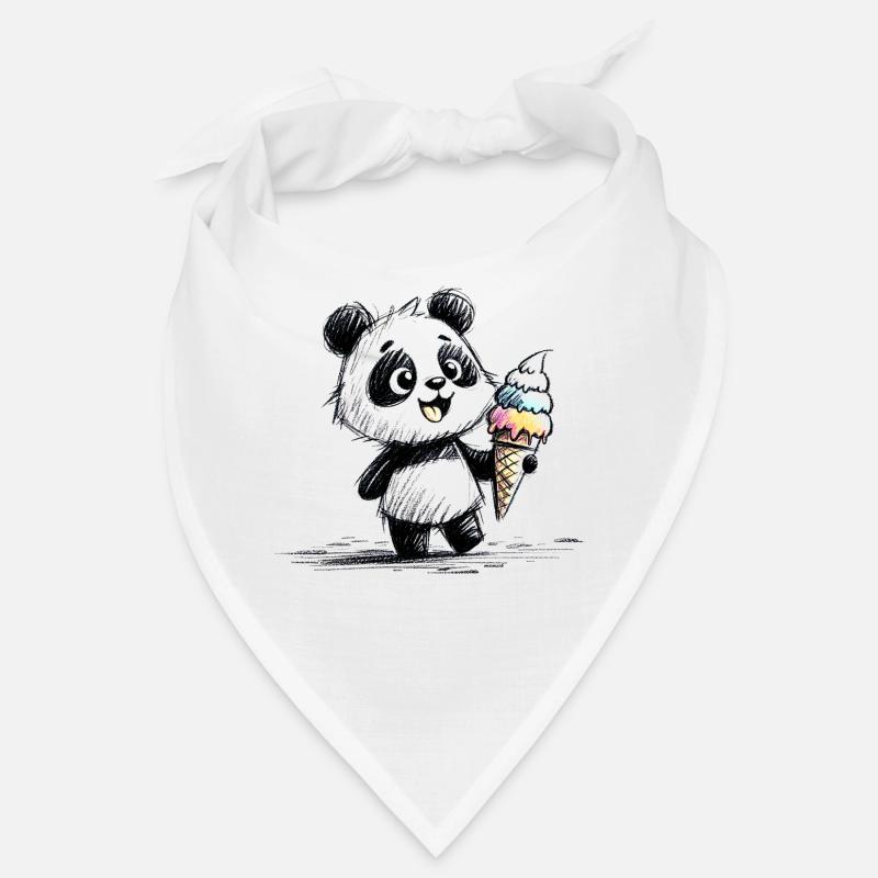 Panda avec glace Bandana