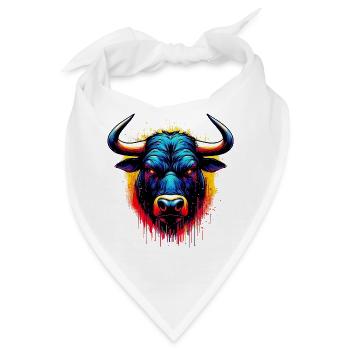 Stier - Bandana - Weiß - Vorne
