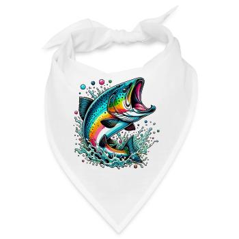 Lachs - Bandana - Weiß - Vorne