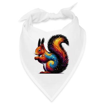 Eichhörnchen - Bandana - Weiß - Vorne
