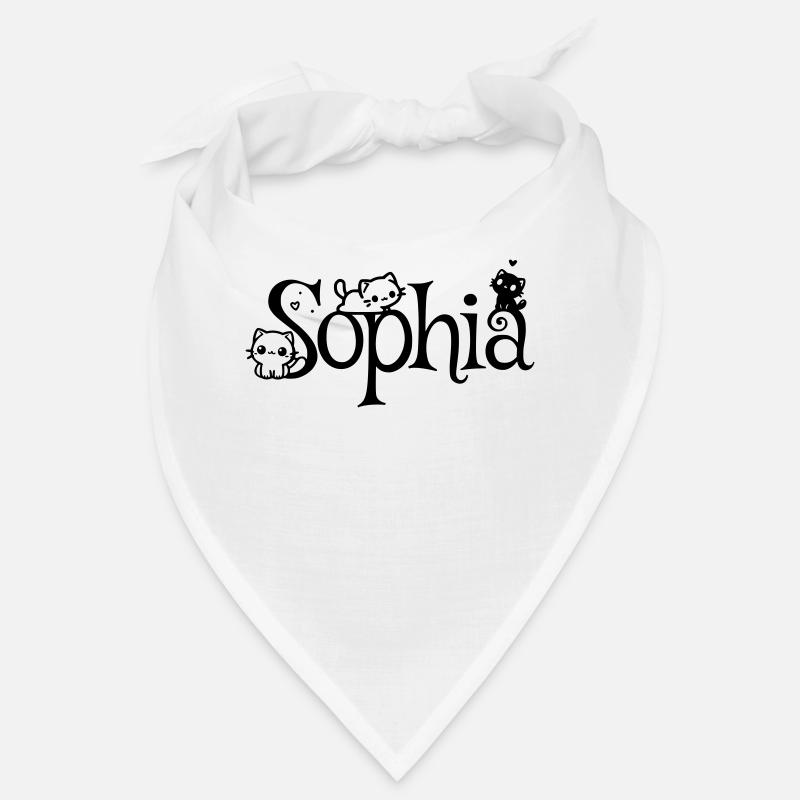 Sophia Prénom Nom du chaton Bandana