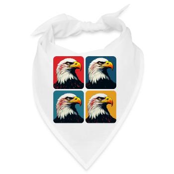 Weißkopfseeadler - Bandana - Weiß - Vorne