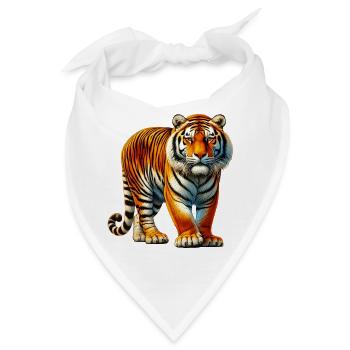 Tiger - Bandana - Weiß - Vorne