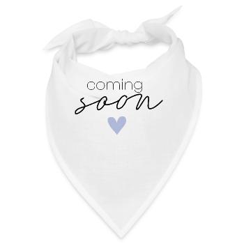 Coming Soon Baby - Bandana - Weiß - Vorne