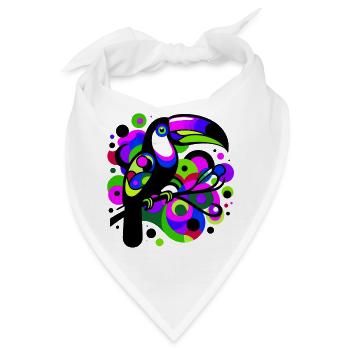 Tukan - Bandana - Weiß - Vorne