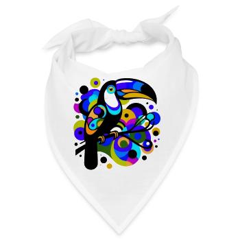 Tukan - Bandana - Weiß - Vorne