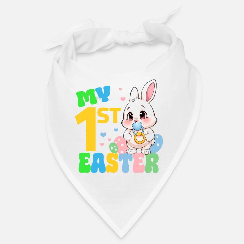 My First Easter - Mein erstes Osterfest - Bandana - Weiß