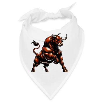 Stier - Bandana - Weiß - Vorne