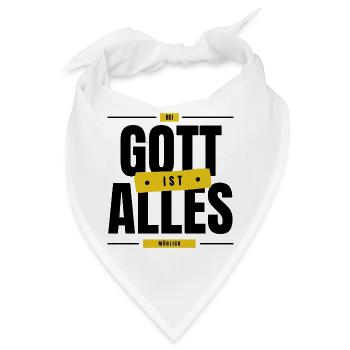 Bei Gott ist alles Möglich - Bandana - Weiß - Vorne