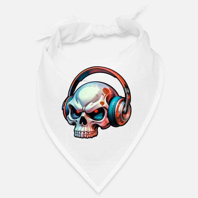 Crâne avec casque Bandana