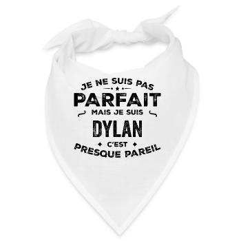 Dylan – ein lustiger und stolzer Vorname, Legende - Bandana - Weiß - Vorne