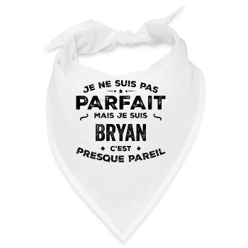 Bryan – ein lustiger und stolzer Vorname, Legende - Bandana - Weiß - Vorne