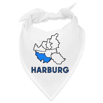 Harburg, Stadtteil von Hamburg - Bandana - Weiß - Vorne