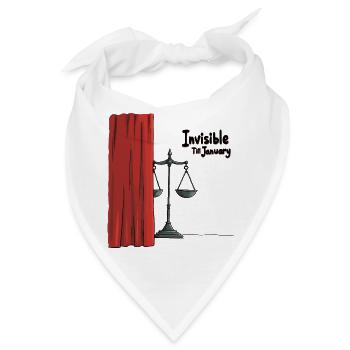 Unsichtbar bis Januar - Bandana - Weiß - Vorne