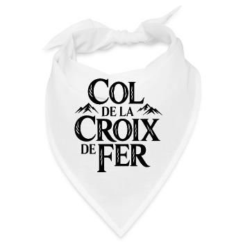 Col de la Croix de Fer Radsport Kunst - Bandana - Weiß - Vorne