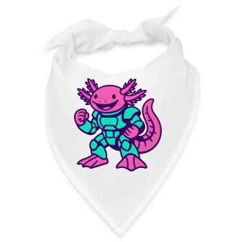 Axolotl Hero - Bandana - Weiß - Vorne