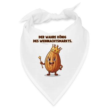 Der wahre König des Weihnachtsmarkts - Bandana - Weiß - Vorne
