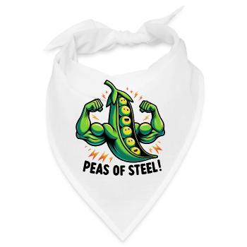 Erbsen aus Stahl - Bandana - Weiß - Vorne