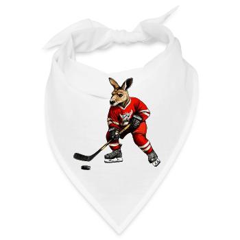 Eishockey Kängurus - Bandana - Weiß - Vorne