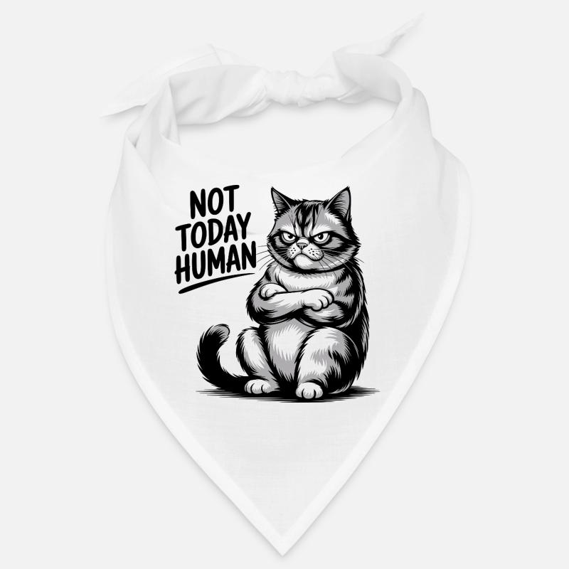 Not Today Human Cat Bandana