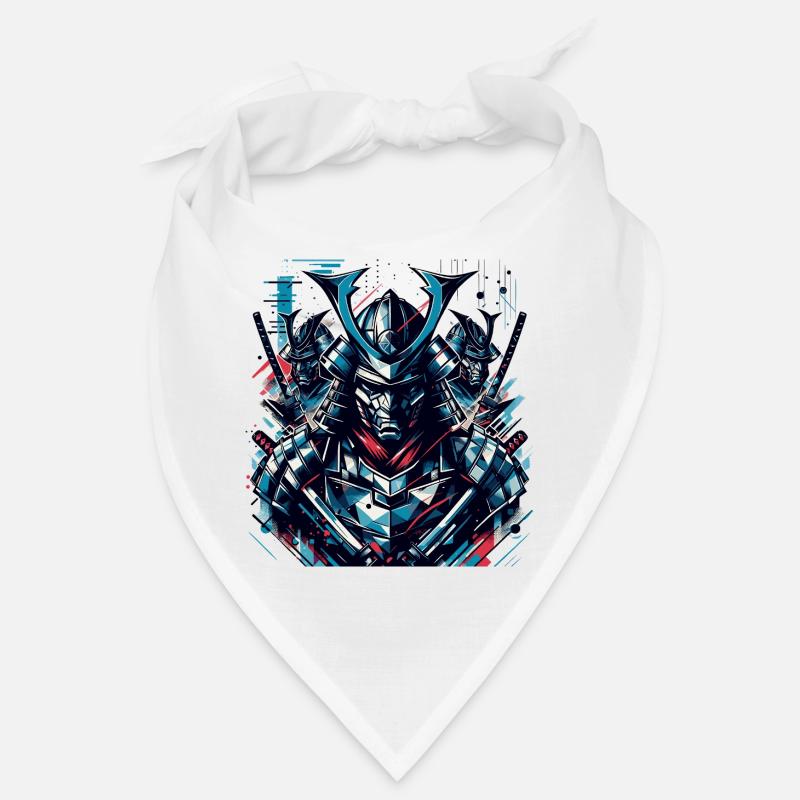 Futuristischer Samurai-Krieger Illustration Bandana