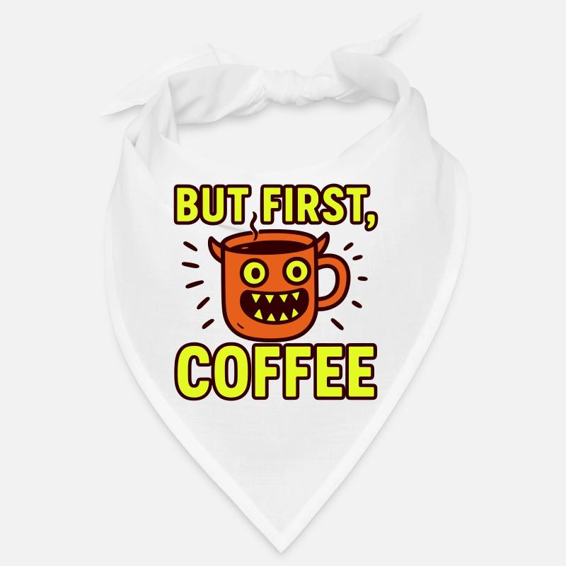 Kaffeebecher mit Monster-Design Bandana