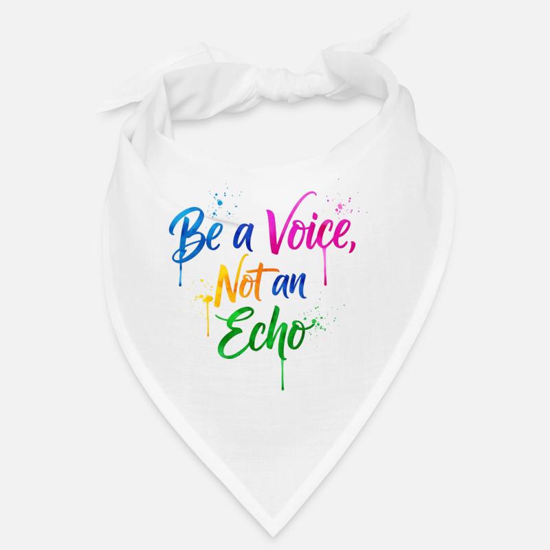Conception de citation de protestation arc-en-ciel inspirante Bandana