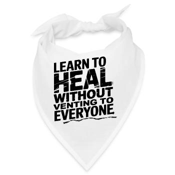 Inspirierendes Lernzitat, Erfolg - Bandana - Weiß - Vorne