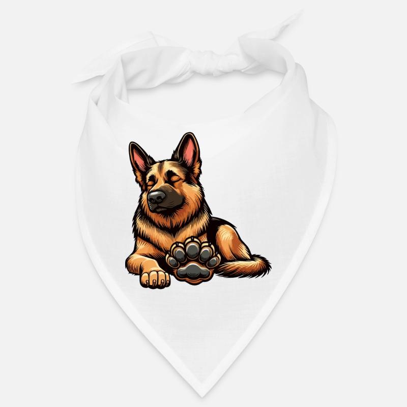 Deutscher Schäferhund Schäferhunde Schäferhunde - Bandana - Weiß