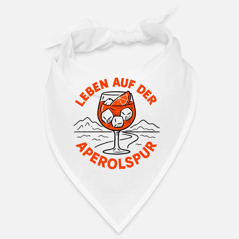 Leben auf der Aperolspur Spritz Humor Geschenkidee Bandana